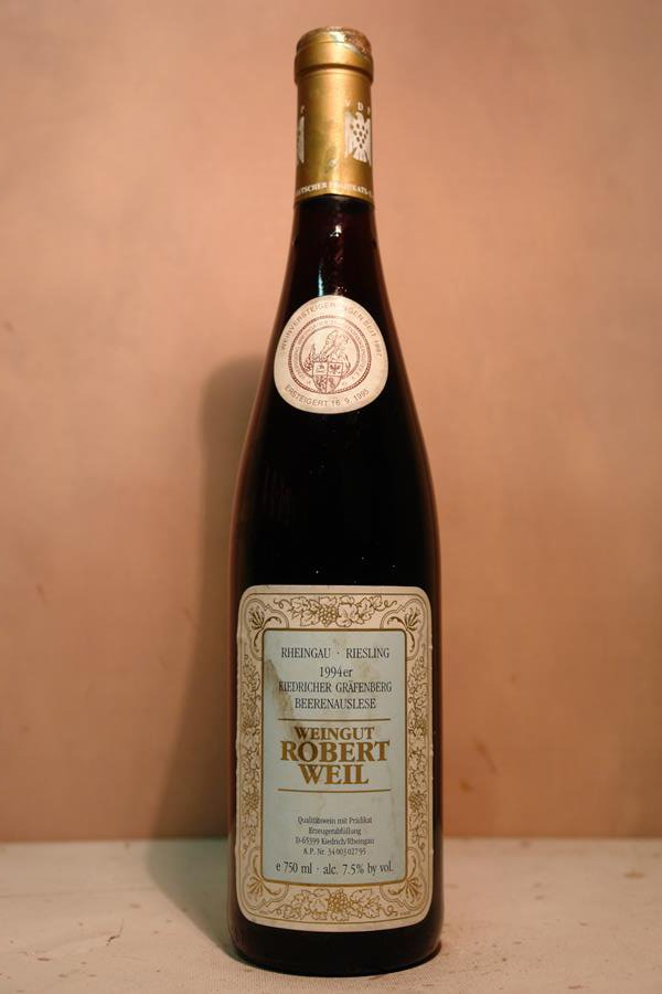 Robert Weil - Kiedricher Gräfenberg Riesling Beerenauslese Goldkapsel Versteigerungswein 1994