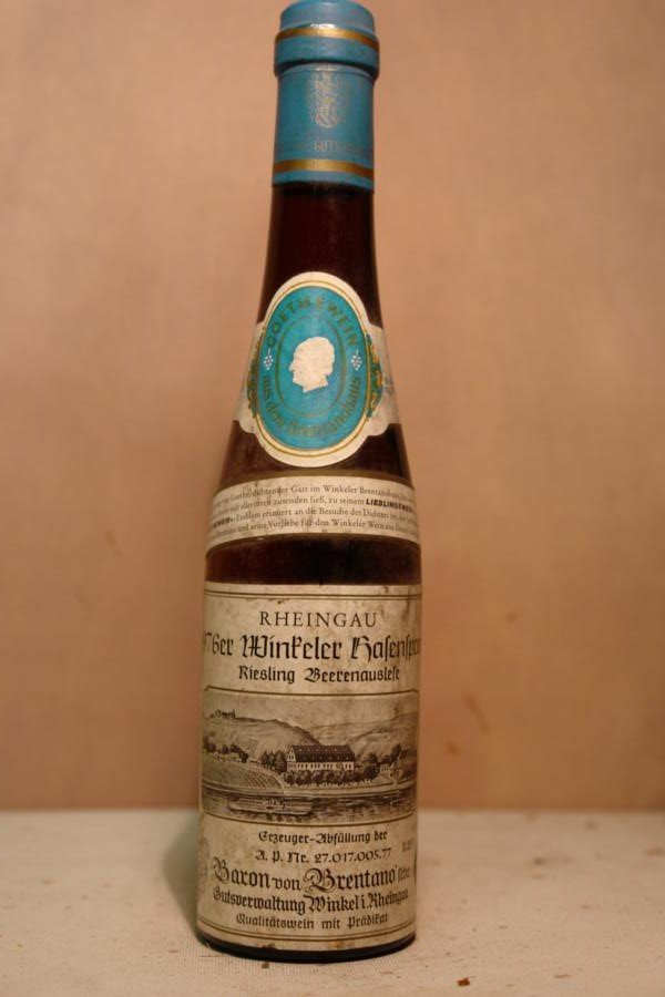 Baron von Brentano - Winkeler Hasensprung Riesling Beerenauslese 'Gothewein' 1976 375ml