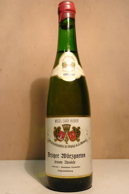 Jos. Christoffel Jr. (Christoffel-Prüm) - Uerziger Würzgarten Riesling feinste Auslese 1964