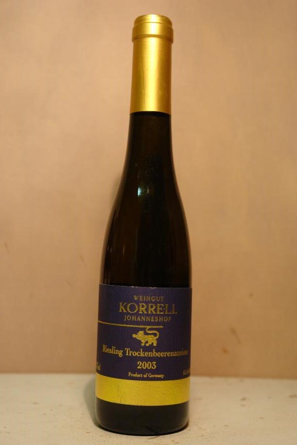 Korrell Johanneshof - Kreuznacher Paradies Riesling Trockenbeerenauslese Goldkapsel 2003 375ml