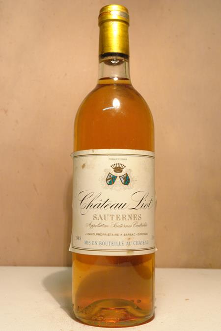 Château Liot Sauternes 1985