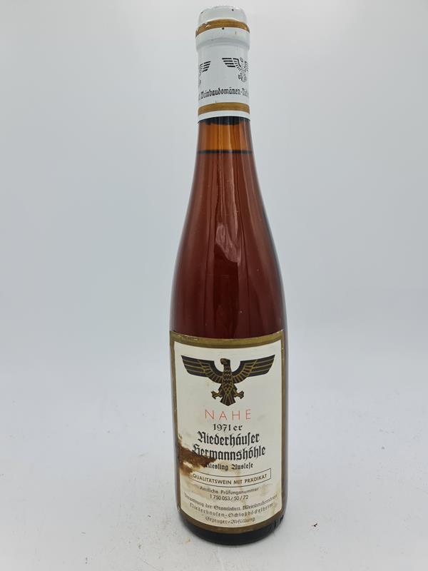 Staatliche Weinbaudomäne Niederhausen Schlossböckelheim - Niederhäuser Hermannshöhle Riesling Auslese 1971