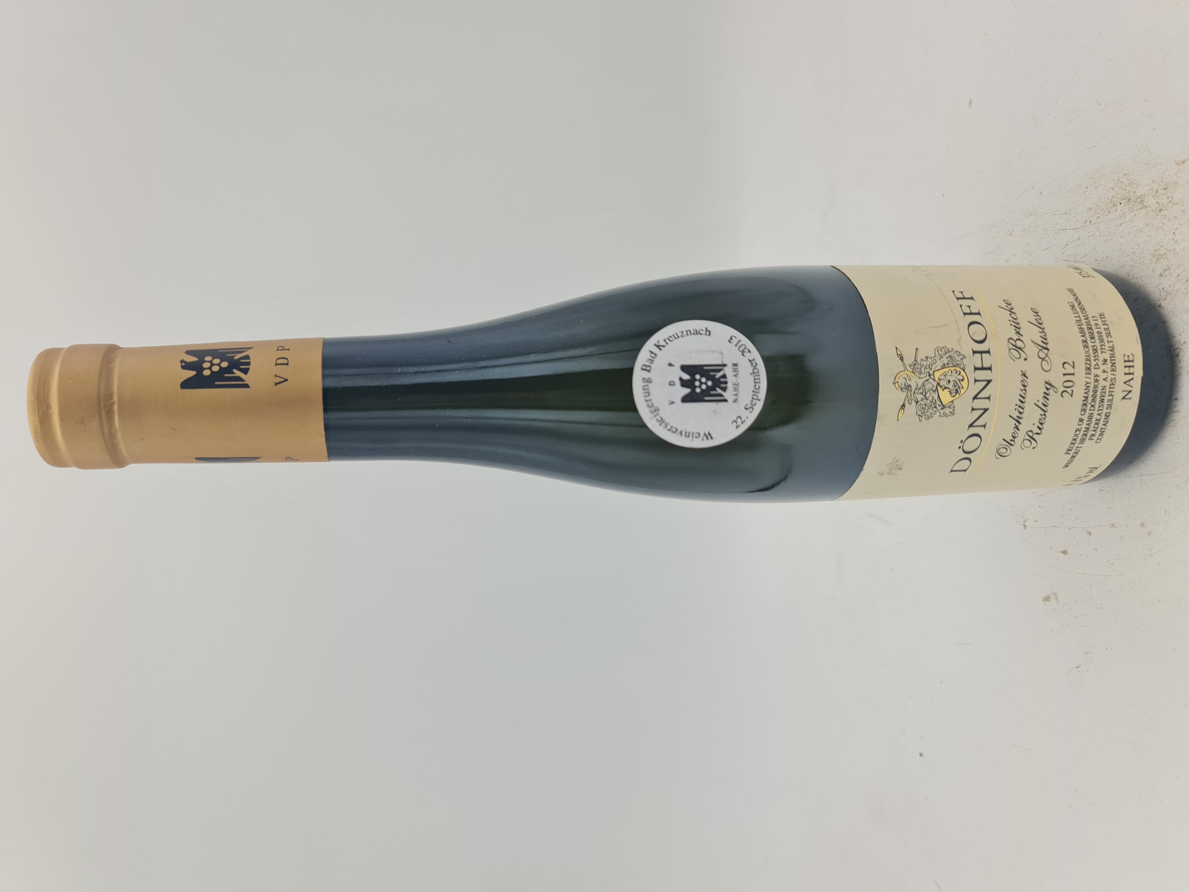 Hermann Dönnhoff - Oberhäuser Brücke Riesling Auslese Goldkapsel Versteigerungswein 1998 375ml