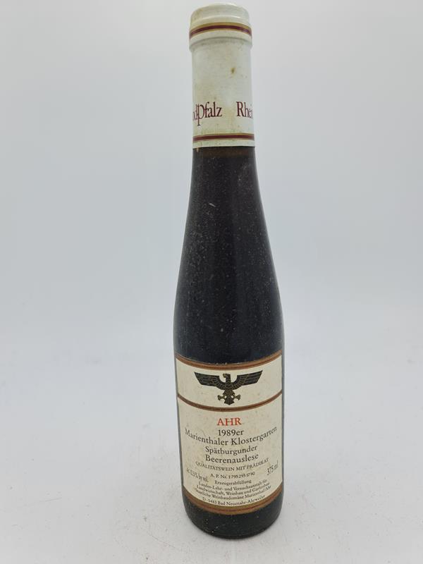 Staatliche Weinbaudomäne Kloster Marienthal - Marienthaler Klostergarten Spätburgunder Beerenauslese 1989 375ml