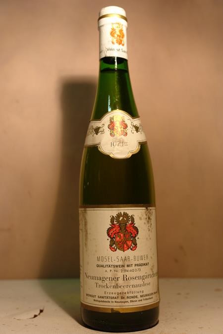Sanitätsrat Dr. Ronde - Neumagener Rosengärtchen Riesling Trockenbeerenauslese 1971