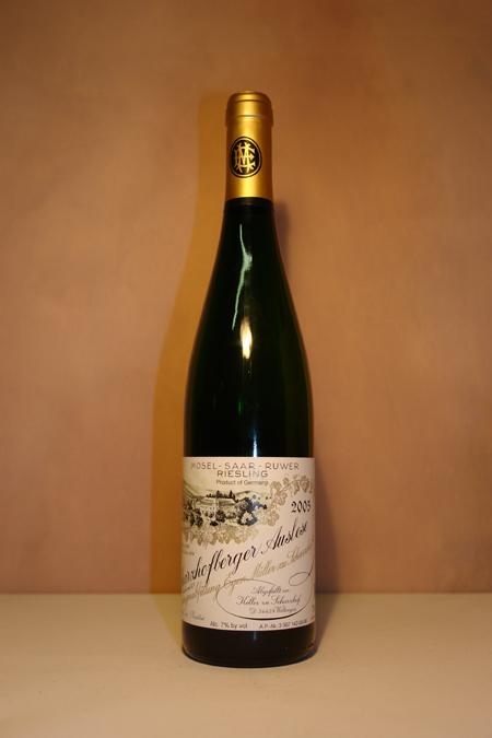 Egon Müller zu Scharzhof - Scharzhofberger Riesling Auslese lange Goldkapsel  Versteigerungswein 2005 Flasche 027 