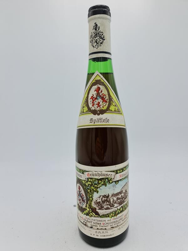C. von Schubertsche Schlosskellerei Maximin Grünhäuser Abtsberg Riesling Spätlese 1971