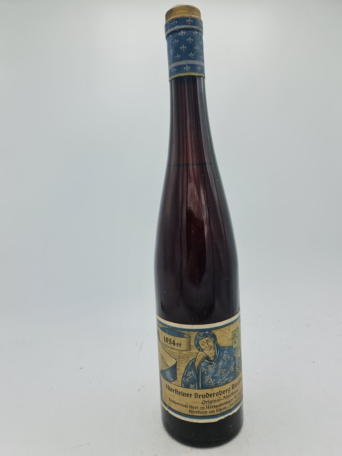Freiherr Heyl zu Herrnsheim - Niersteiner Brudersberg Riesling Spätlese Originalabfüllung 1954