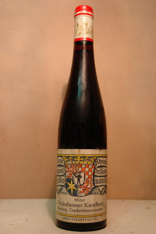 Dr. von Bassermann-Jordan - Deidesheimer Kieselberg Riesling Trockenbeerenauslese 1953
