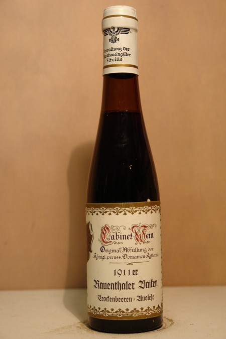 Königlich Preuss. Domänenkellerei - Rauenthaler Baiken Riesling Trockenbeerenauslese Cabinet 1911 375ml