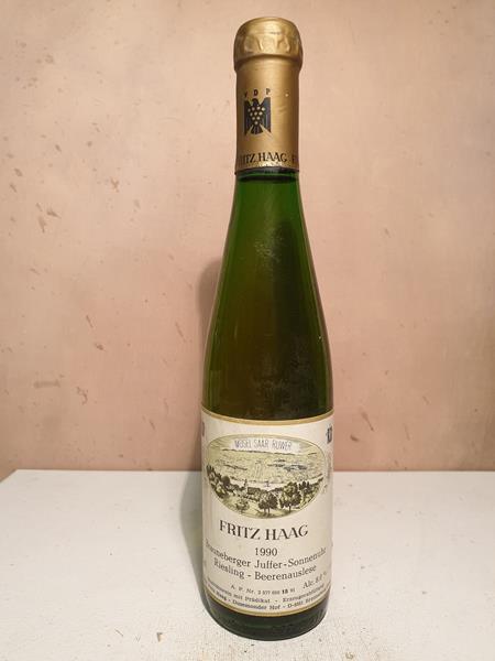 Fritz Haag  - Brauneberger Juffer-Sonnenuhr Riesling Beerenauslese Goldkapsel 1990