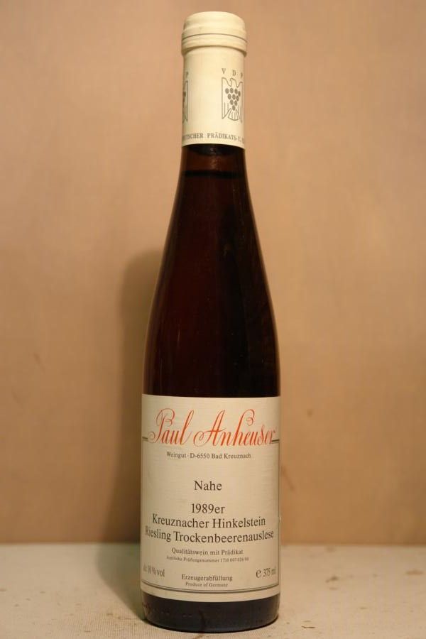 Weingut Paul Anheuser - Kreuznacher Hinkelstein Riesling Trockenbeerenauslese 1989 375ml