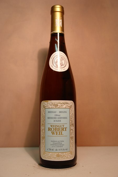 Robert Weil - Kiedricher Gräfenberg Riesling Auslese Goldkapsel Versteigerungswein 1994