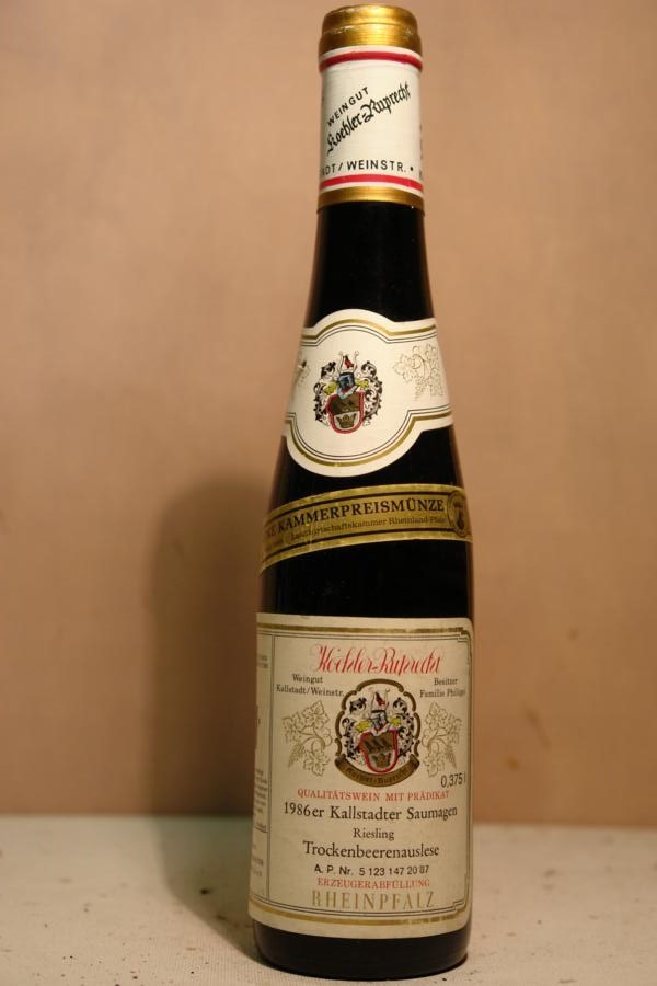 Weingut Köhler-Rupprecht - Kallstadter Saumagen Riesling Trockenbeerenauslese 1986 375ml