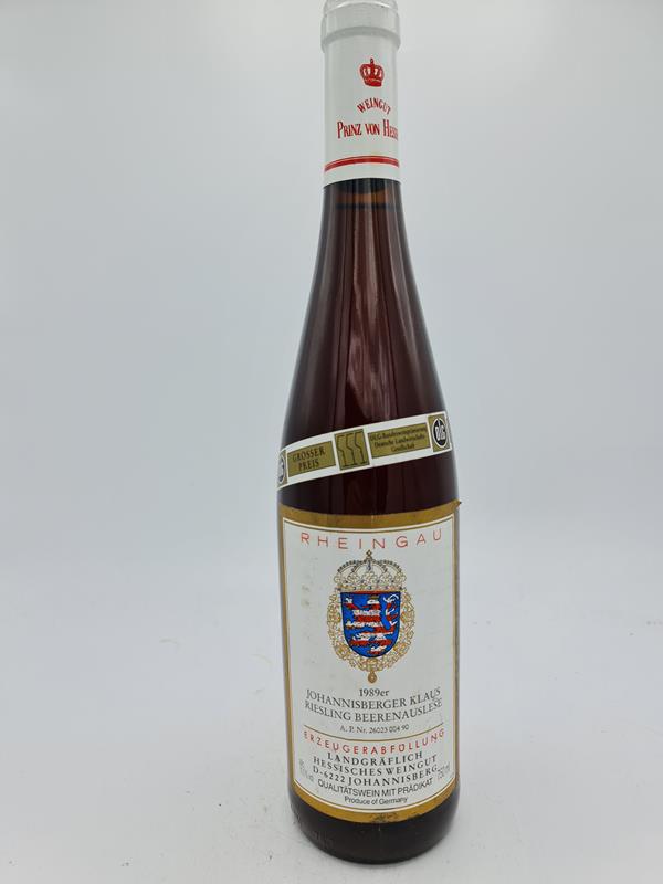 Prinz von Hessen - Johannisberger Klaus Riesling Beerenauslese 1989