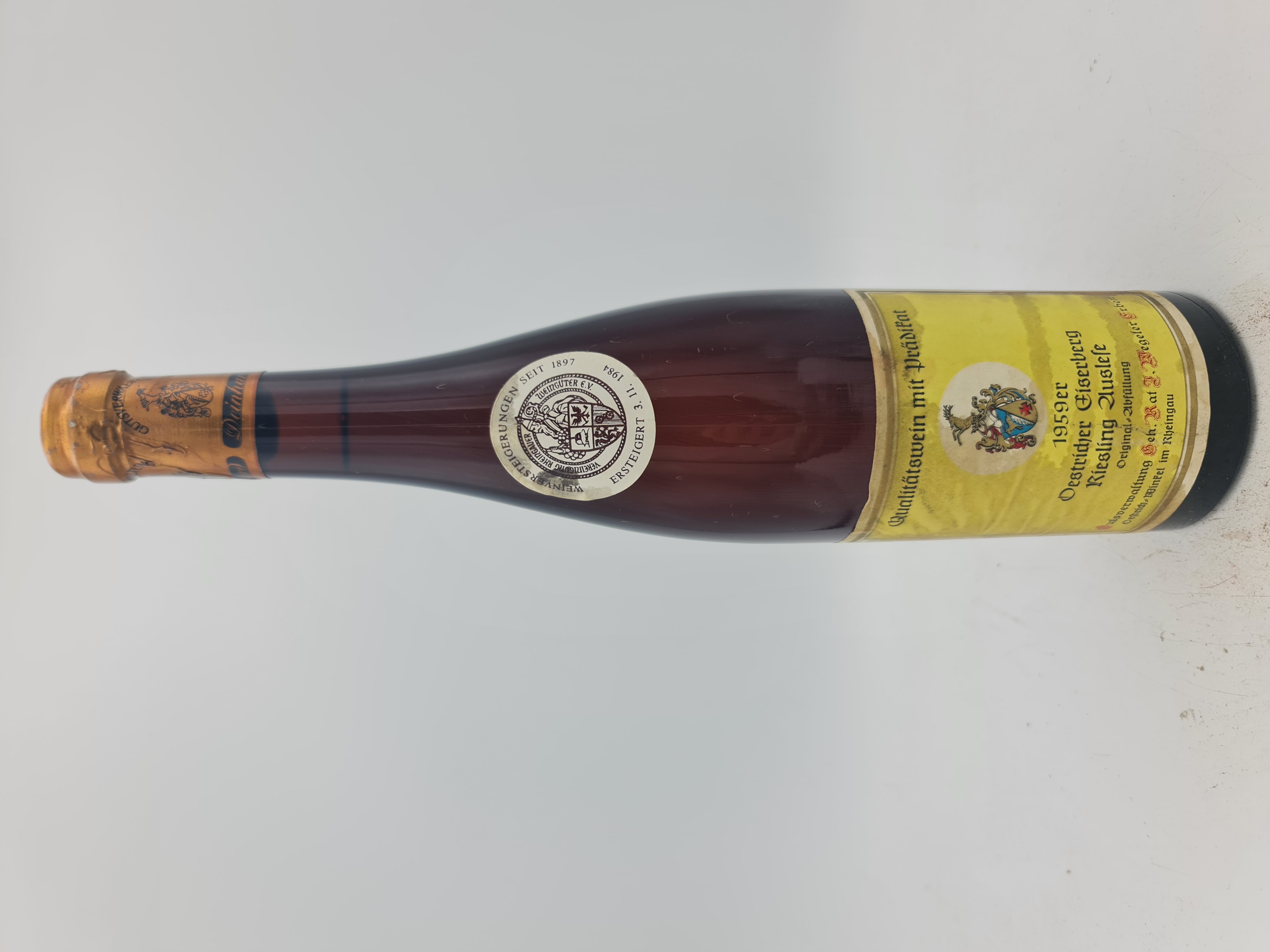 Gutsverwaltung Geheimrat J. Wegeler Deinhard - Oestricher Eiserberg Riesling Auslese Versteigerungswein 1959