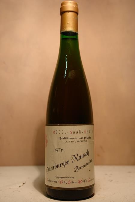 Forstmeister Geltz Erben-Welsch - Saarburger Rausch Riesling Beerenauslese Goldkapsel 1971