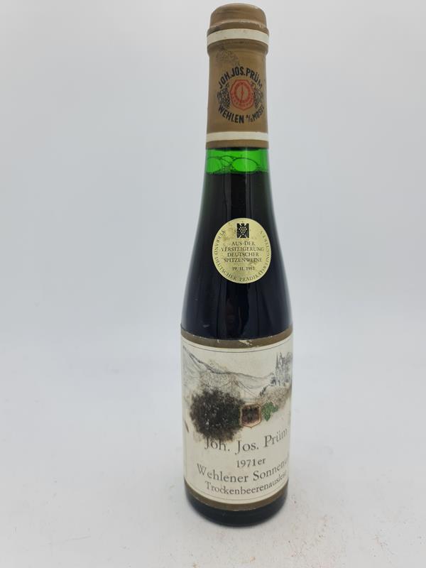 J. J. Prüm - Wehlener Sonnenuhr Riesling Trockenbeerenauslese Goldkapsel Versteigerungswein 1971