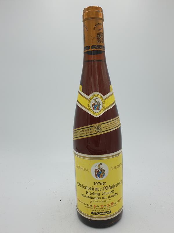 Wegeler - Geisenheimer Kläuserweg Riesling Auslese 1976