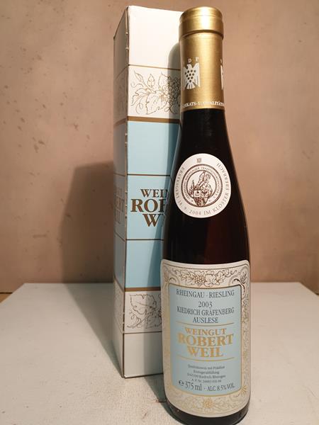Robert Weil - Kiedricher Gräfenberg Riesling Auslese Goldkapsel Versteigerungswein 2003 375ml