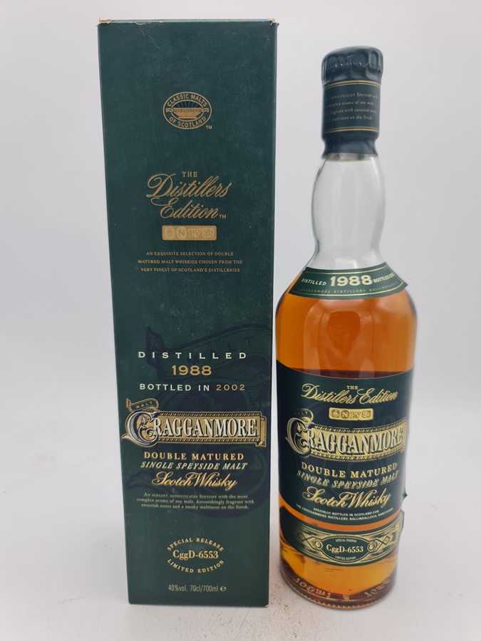 Cragganmore 1988 bottled 2002 Distillers Edition CggD-6553 40,0% alc by vol. 700ml with OC