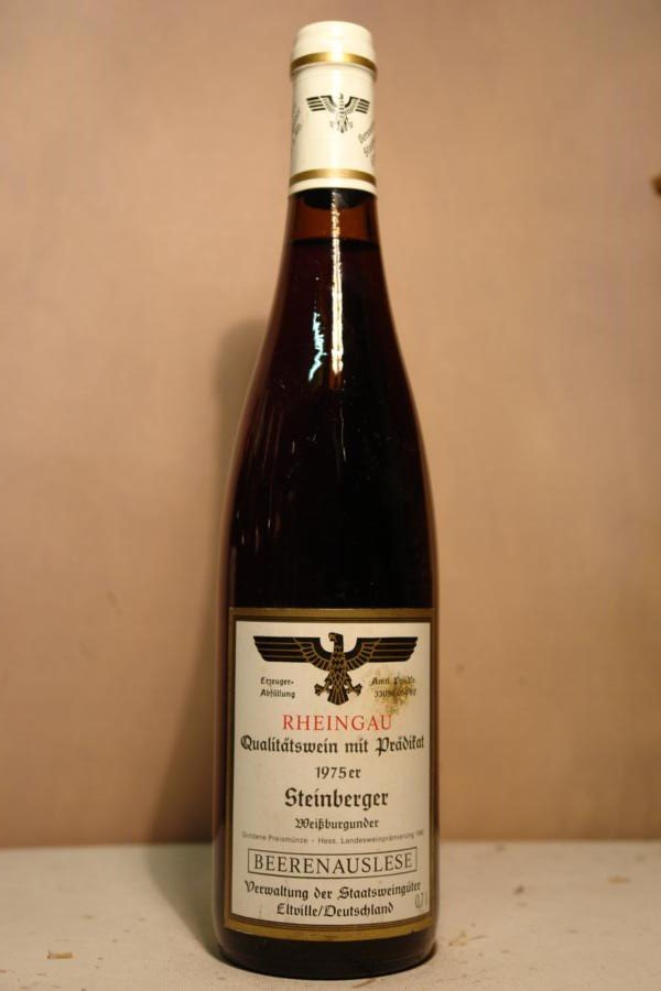 Hessische Staatsweingüter Kloster Eberbach - Steinberger Weissburgunder Beerenauslese 1975