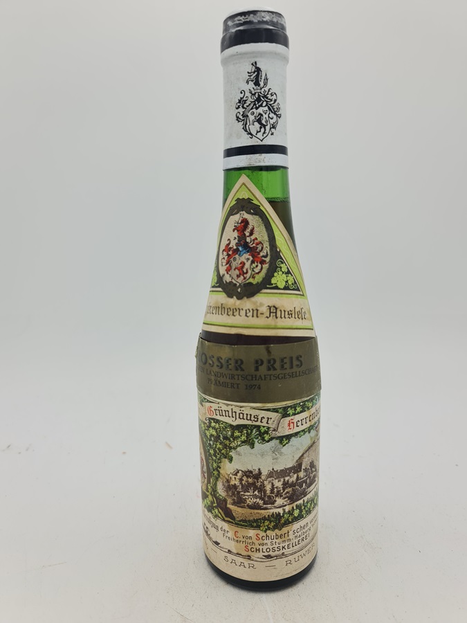 C. von Schubertsche Schlosskellerei Maximin Grünhäuser Herrenberg Trockenbeerenauslese 1959 375ml