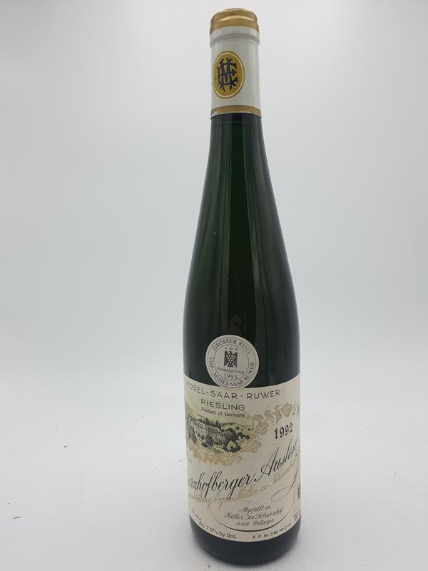Egon Müller zu Scharzhof - Scharzhofberger Riesling Auslese Versteigerungswein 1992
