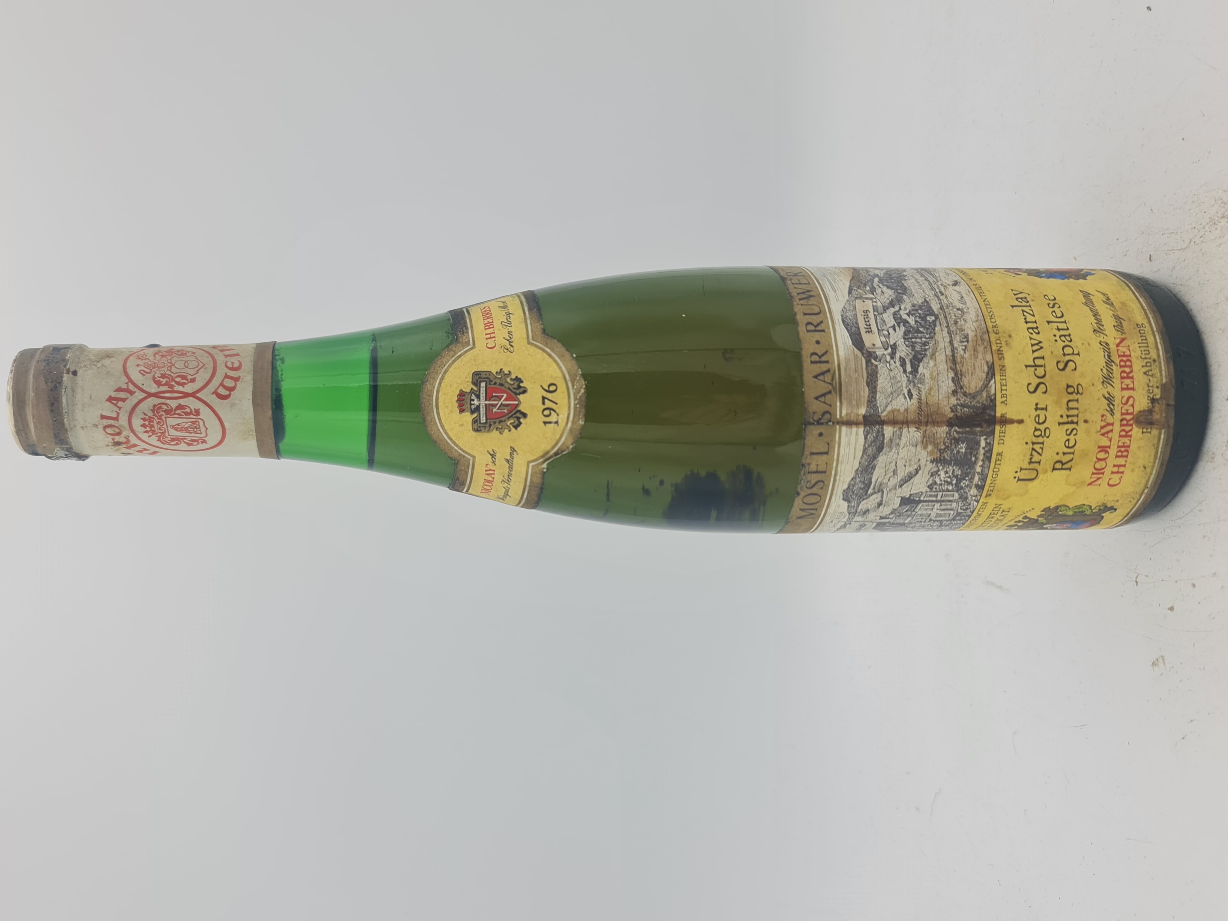 Nicolay´sche Weingutverwaltung C.H. Berres Erben - Ürziger Schwarzlay Riesling Spätlese 1976