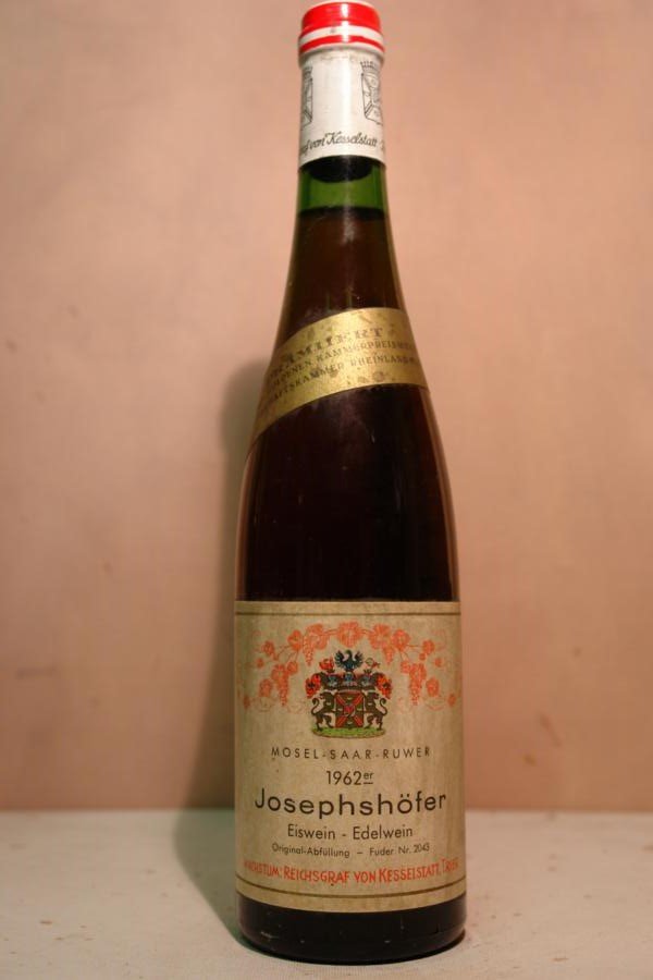 Reichsgraf von Kesselstatt - Josephshöfer Riesling Eiswein Edelwein Fuder N°2043 1962