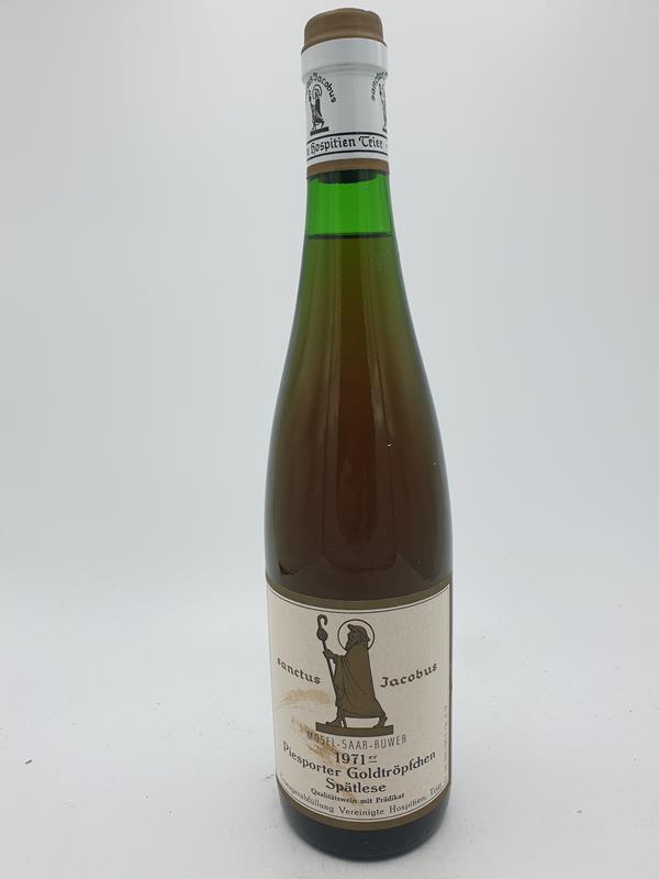 Vereinigte Hospitien 'Sanctus Jacobus' Trier - Piesporter Goldtröpfchen Riesling Spätlese 1971