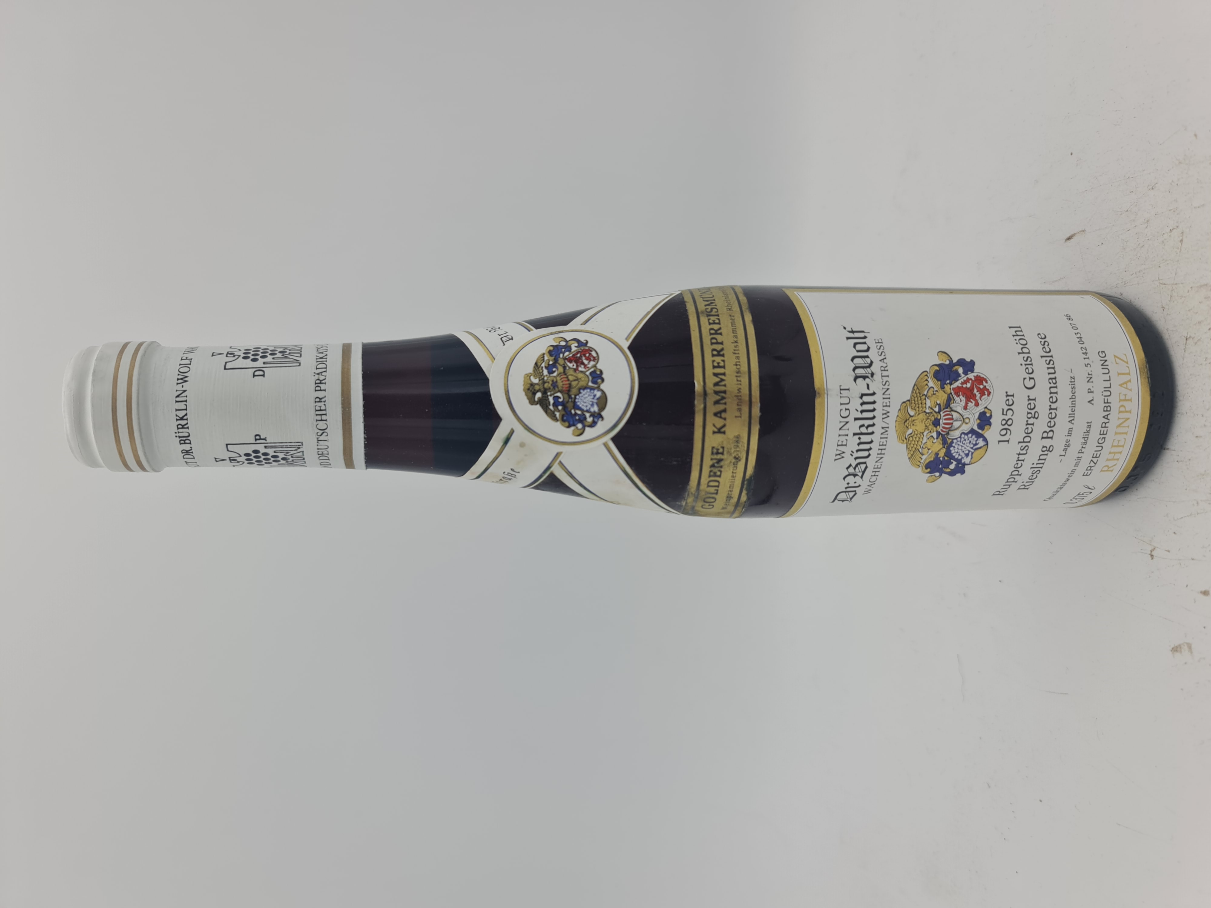 Dr Bürklin Wolf - Ruppertsberger Geisböhl Riesling Beerenauslese 1985 375ml Dr Bürklin Wolf - Ruppertsberger Geisböhl Riesling Beerenauslese 1985 375ml