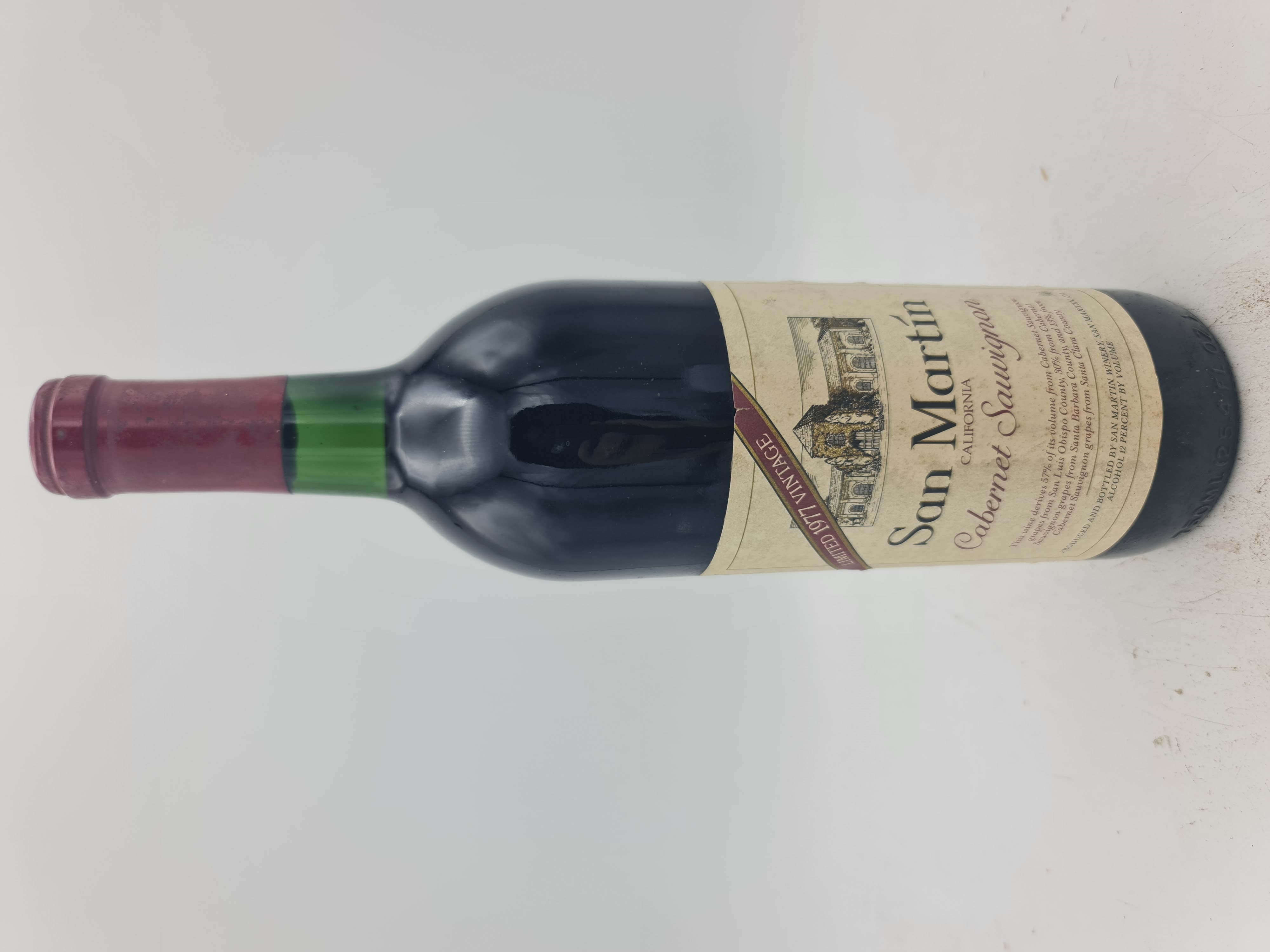 San Martin Winery - Cabernet Sauviognon  California 1977