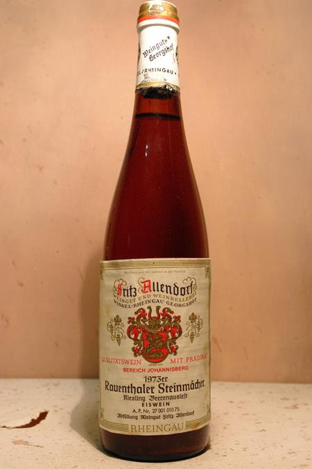 Fritz Allendorf - Rauenthaler Steinmächer Riesling Eiswein-Beerenauslese 1973