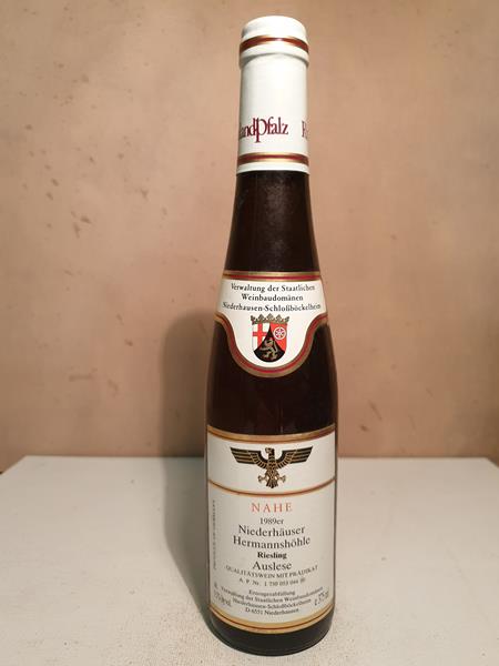 Staatliche Weinbaudomäne Niederhausen Schlossböckelheim - Niederhäuser Hermannshöhle Riesling Auslese 1989 375ml