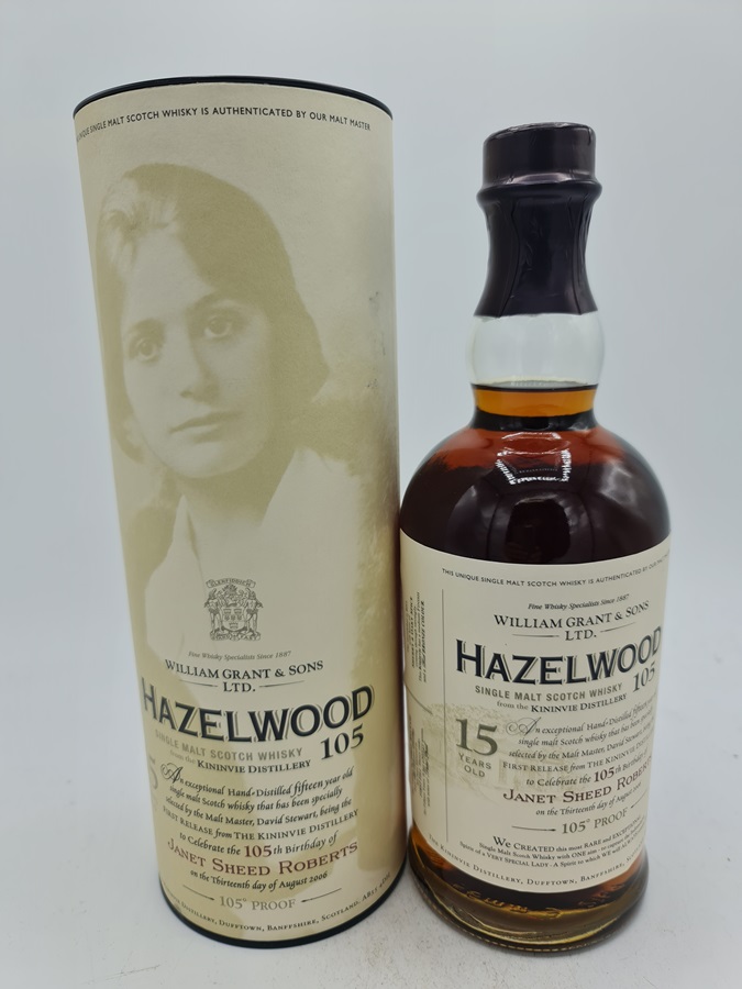 Hazelwood 1990 15 Years Old bottled 2006 Single Malt Scotch Whisky 105 Proof First Fill Sherry Cask Distillery Bottling 52,5% alc by vol. 700ml bt N°1326 