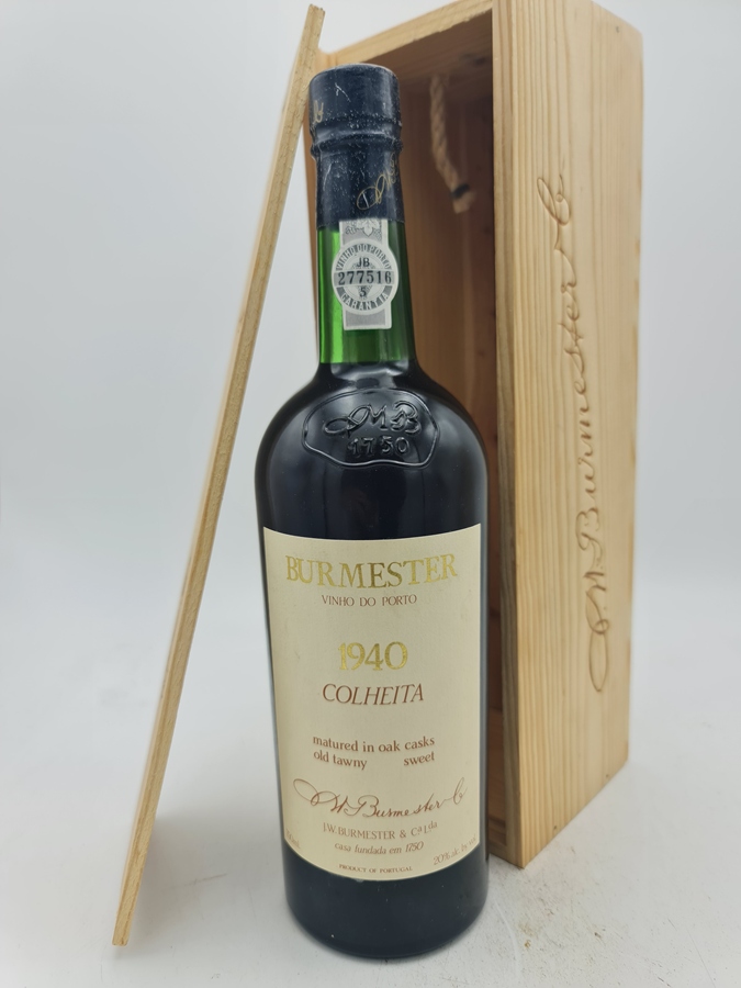 Burmester - Colheita 'matured in Oak casks old twany sweet' vintage 1940 bottled 1990 with single OWC