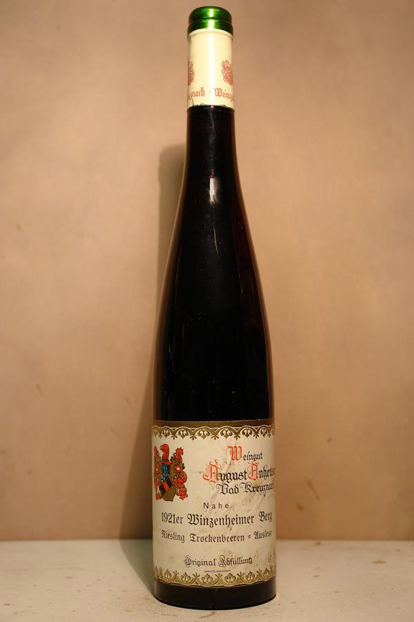 August Anheuser - Winzenheimer Berg Riesling Trockenbeerenauslese 1921