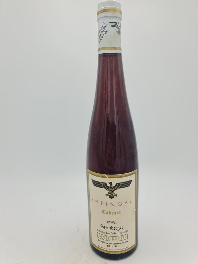 Hessische Staatsweingüter Kloster Eberbach - Steinberger Riesling Trockenbeerenauslese 1959 'reconditioned ex Estate'