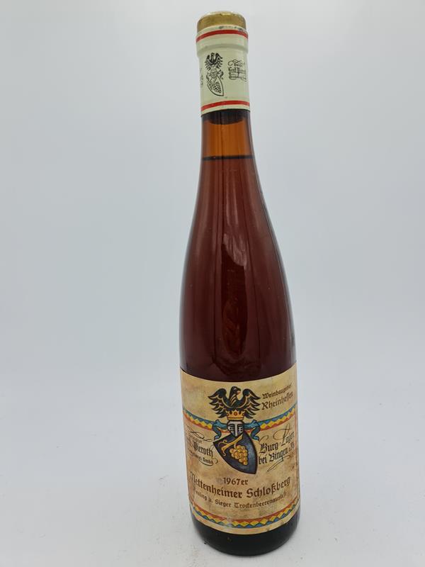 Ferd. Pieroth Burg Layen - Mettenheimer Schlossberg Riesling und Sieger Trockenbeerenauslese 1967