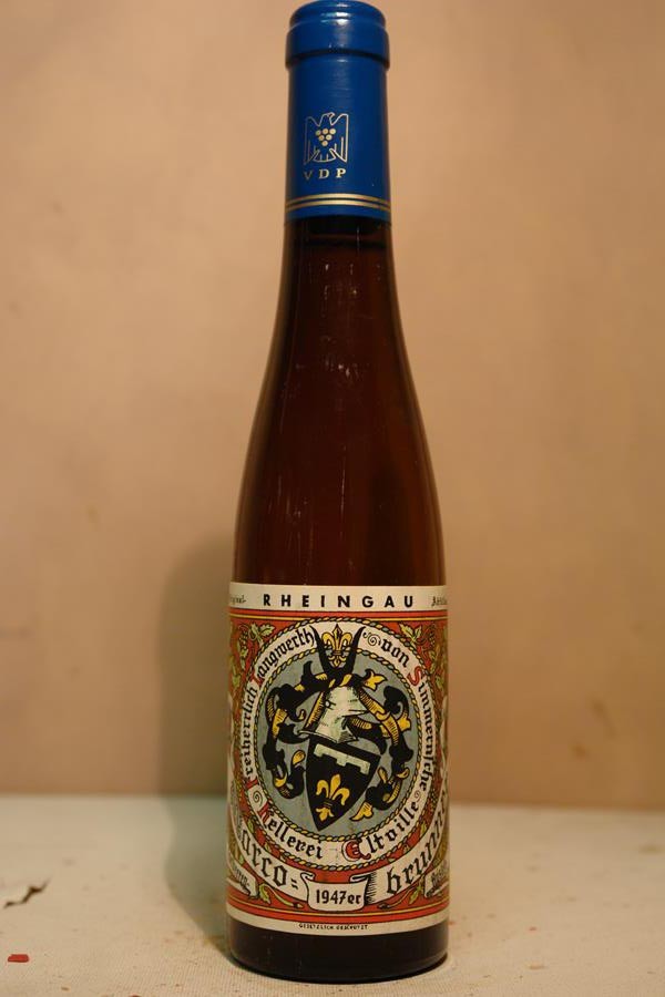 Freiherr Langwerth von Simmern - Erbacher Markobrunn Riesling Edelbeerenauslese Cabinet 1947 375ml