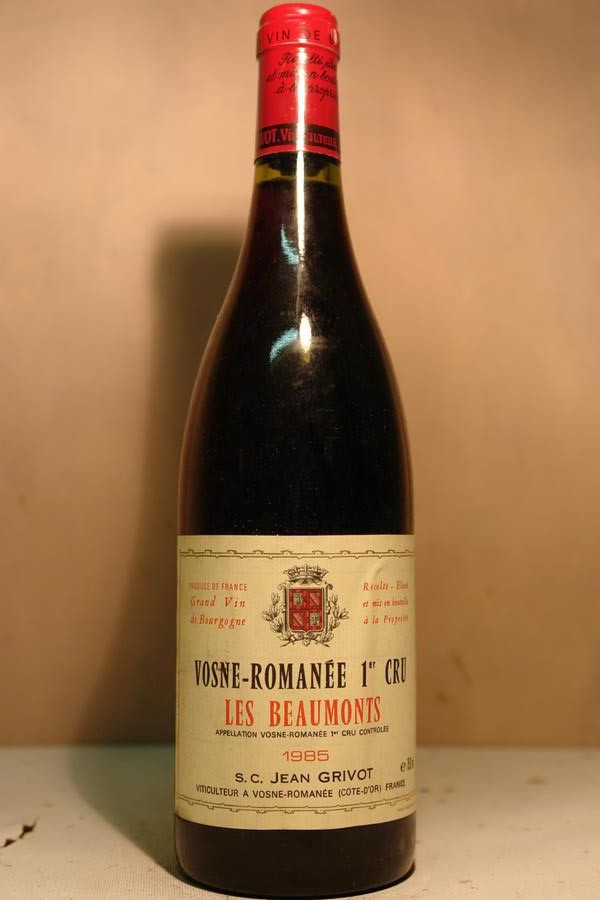 Domaine Jean Grivot - Vosne-Romanée 1er Cru 'Les Beaumonts' 1985