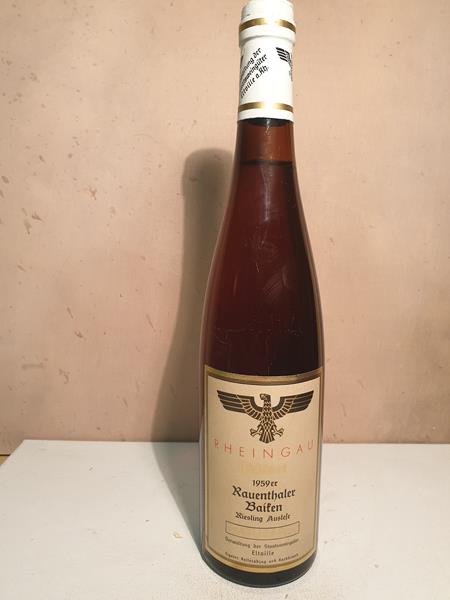 Hessische Staatsweingüter Kloster Eberbach - Rauenthaler Baiken Riesling Auslese Cabinet 1959
