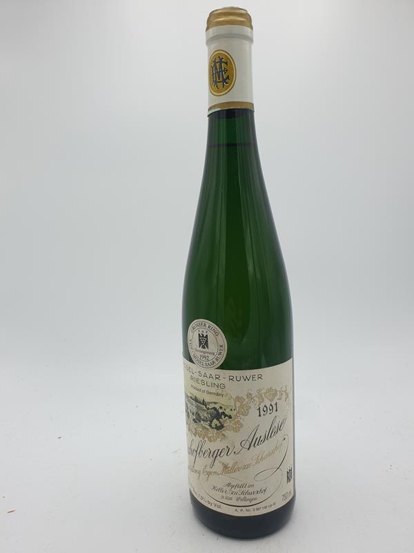 Egon Müller zu Scharzhof - Scharzhofberger Riesling Auslese Versteigerungswein 1991