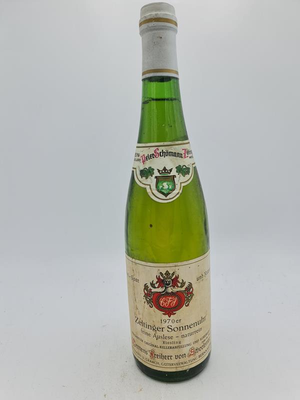 Clemens Freiherr von Schorlemer - Zeltinger Sonnenuhr Riesling feine Auslese naturrein 1970