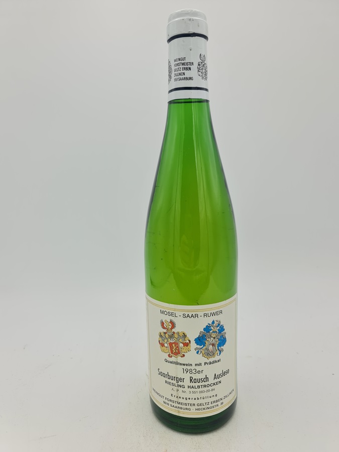 Forstmeister Geltz-Zilliken - Saarburger Rausch Riesling Auslese halbtrocken 1983