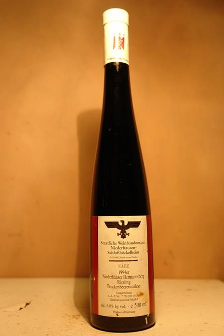 Staatliche Weinbaudomäne Niederhausen Schlossböckelheim - Niederhäuser Hermannsberg Riesling Trockenbeerenauslese 267° 1994 500ml