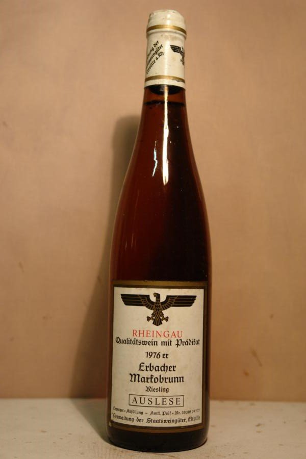 Hessische Staatsweingüter Kloster Eberbach - Erbacher Markobrunn Riesling Auslese 1976