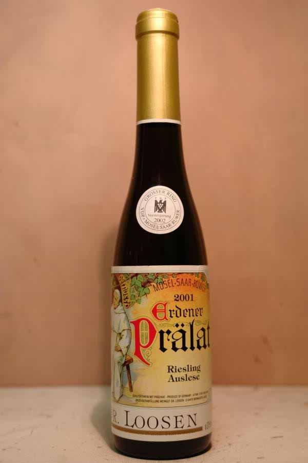 Dr. Loosen - Erdener Prälat Riesling Auslese lange GOLDKAPSEL Versteigerungswein 2001 375ml