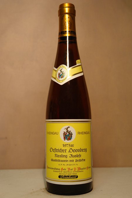 Gutsverwaltung Geheimrat J. Wegeler Deinhard - Oestricher Doosberg Riesling Auslese 1975